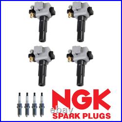 4 Ignition Coil & NGK Iridium Spark Plug For Subaru Legacy WRX 2.5L Turbo UF508
