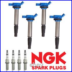 4 Performance Ignition Coil & NGK Iridium Spark Plug for 11-15 Toyota Corolla