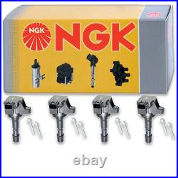 4 pcs NGK Ignition Coil for 2009-2013 Honda Fit 1.5L L4 Spark Plug Tune Up ui