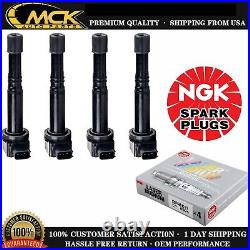 4x Ignition Coil & 4x NGK Spark Plug For Acura TSX 2004-2008 L4 2.4L