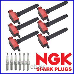 6 Energy Ignition Coil & NGK Platinum Spark Plug For Chrysler Jeep Dodge Ram