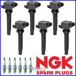6 Ignition Coil & 6 NGK Spark Plug For 2006-08 Suzuki Grand Vitara 2.7L UF562