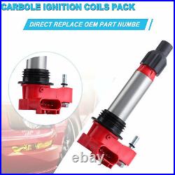 6 Ignition Coil & CarBole Iridium Spark Plug For Cadillac GMC Chevrolet UF569 US