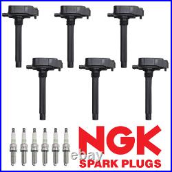 6 Ignition Coil & NGK Platinum Spark Plug for 17-18 Chrysler Pacifica 3.6L UF807