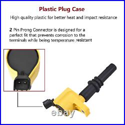 8 Heavy Duty Ignition Coil & Platinum Spark Plug For Ford F150 F250 FD508 DG511
