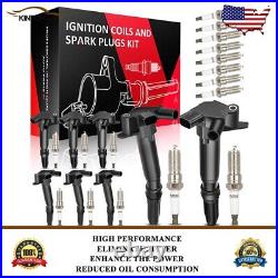 8 Ignition Coil & Spark Plug LH & RH For Ford F150 6.2L 2010 2011 2012 2013 2014