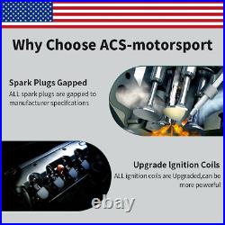 8PCS Round OEM Ignition Coil+Spark Plug+Wire For GMC Chevy Silverado 1500 UF414
