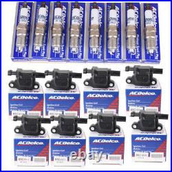 8Pcs 41-962 Spark Plugs&D510C UF413 Ignition Coils Set For Chevrolet GMC ACdelco
