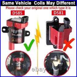 8Set D585 Ignition Coil WithSpark Plug For Chevy Silverado GMC Hummer 4.8 5.3 6.0L
