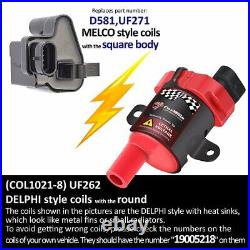 8Set D585 Ignition Coil WithSpark Plug For Chevy Silverado GMC Hummer 4.8 5.3 6.0L
