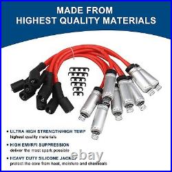 8x Ignition Coil Set and Spark Plug Wire For Silverado GMC Chevy 1500 5.3L 6.2L