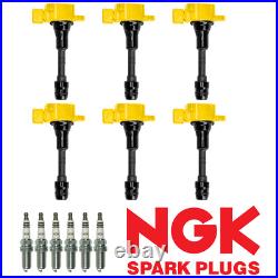 Heavy Duty Ignition Coil & NGK Iridium Spark Plug For 01-11 Nissan Suzuki UF349