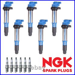 High Performance Ignition Coil & NGK Platinum Spark Plug for BMW 320i 745i UF515