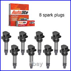 Ignition Coil & Autolite Spark Plug for Cadillac SRX STS DTS XLR 4.6L V8 UF543