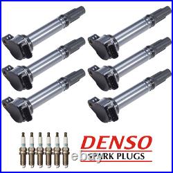 Ignition Coil & Denso Iridium Spark Plug For Toyota Sequoia LexusLX UF487 1788