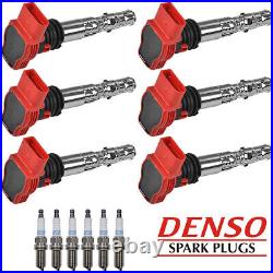 Ignition Coil & Denso Platinum Spark Plug For 99-06 Audi A3 A4 Quattro UF483