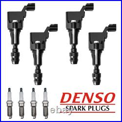 Ignition Coil & Denso Platinum Spark Plug for 07-14 Chevrolet Malibu 2.4L UF491