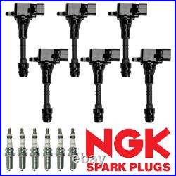 Ignition Coil & NGK Iridum Spark Plug For 2001-11 Nissan Infiniti Suzuki UF349