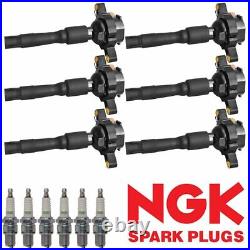 Ignition Coil & NGK Platinum Spark Plug For 1996-2002 BMW 328i 528i 2.8L UF354