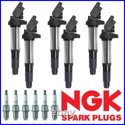 Ignition Coil & NGK Platinum Spark Plug For 2002-2006 BMW 320i 2.0L 3.0L UF522