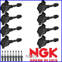 Ignition Coil & NGK Platinum Spark Plug For 2004-2007 Nissan Titan 5.6L UF510