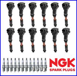 Ignition Coil & NGK Platinum Spark Plug For 96-99 Mercedes-Benz S600 UF795
