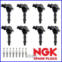 Ignition Coil & NGK Platinum Spark Plug for Mercedes-Benz ML350 C250 GL450 UF535