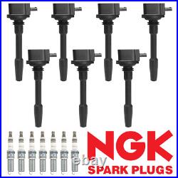 Ignition Coil & NGK Ruthenium Spark Plug Set for 2018-2021 F150 5.0L Ford UF839