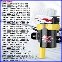 Ignition Coil & Spark Plug Wire For Chevy Silverado 1500 2500 3500 4.8L 5.3L 6.0