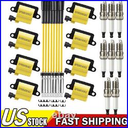 NEW For Chevy Yukon Ignition Coil & Spark Plugs & Wires UF271 Square 4.8L 5.3L