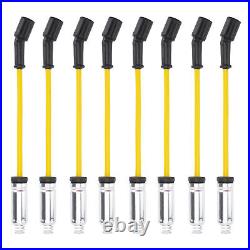 NEW For Chevy Yukon Ignition Coil & Spark Plugs & Wires UF271 Square 4.8L 5.3L