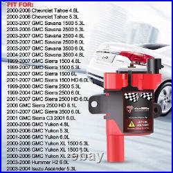 UF262 Ignition Coil & Spark Plug Wire Set For Chevy Silverado GMC 4.8L 5.3L 6.0L