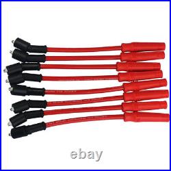 UF413 8x Ignition Coils & Spark Plug Wires For Chevrolet Buick GMC Cadillac 5.3L